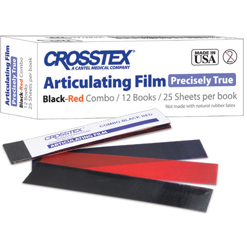 Crosstex TFMBKR Articulating Paper Precisely True Red/Black XXX-Thin 300/Pk Crosstex TFMBKR Articulating Paper Precisely True Red/Black XXX-Thin 300/Pk